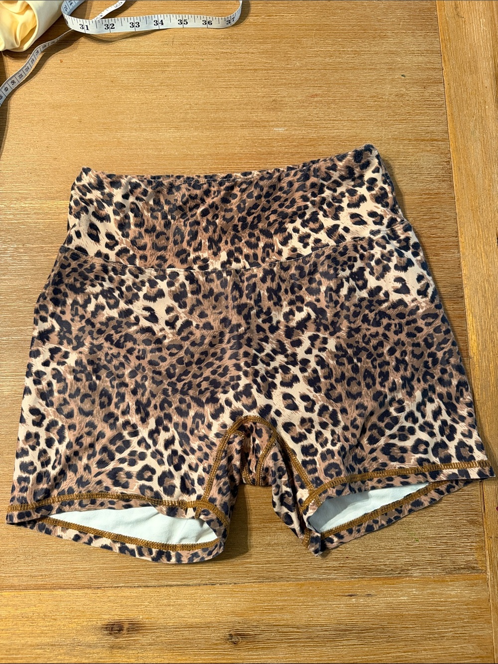 Leopard Print High-Waist Women’s Shorts